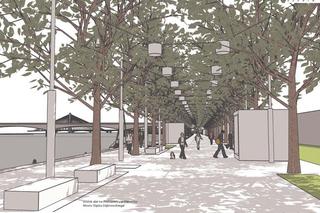 Projekt w konkursie na opracowanie koncepcji architektoniczno-urbanistycznej lewobrzeżnego bulwaru Wisły – II nagroda
