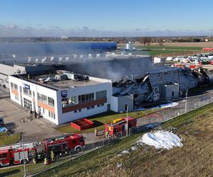 Pożar hali w Natolinie