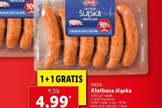 kiełbasa śląska 1+1 gratis