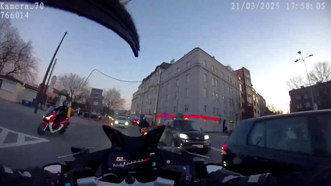 Szalony pościg ulicami Krakowa