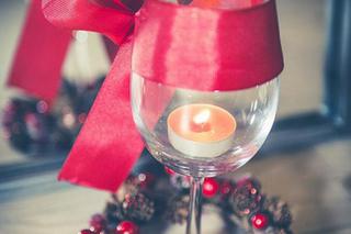 Świąteczne ozdoby domu - oryginalny świecznik