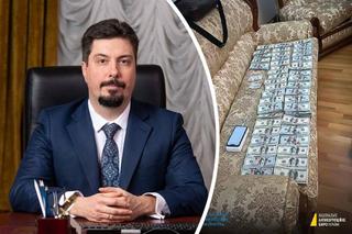 Ukraiński prezes Sądu Najwyższego UJĘTY! 3 mln dolarów łapówki! Zmieściła się na kanapie!