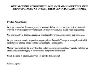 Amerykańska Polonia modli się za Donalda Trumpa