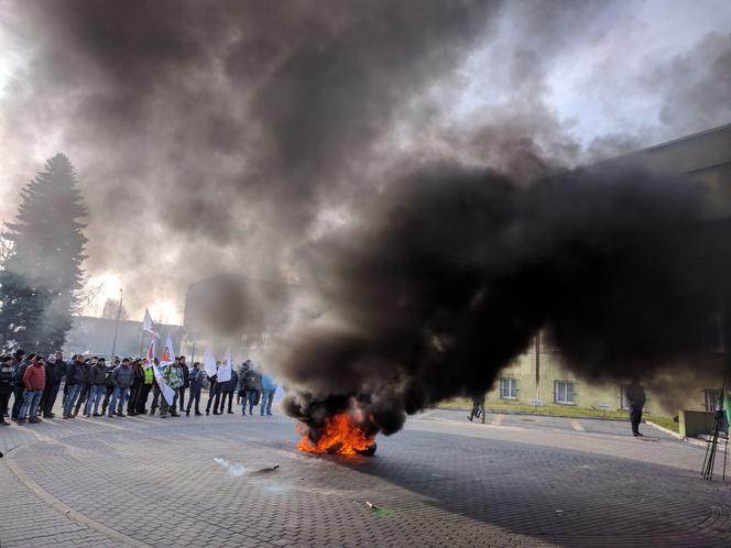Protest górników z Kopalni Makoszowy