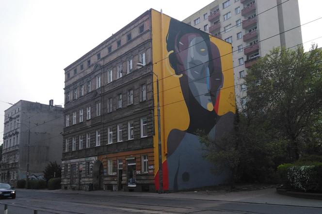 Mural na budynku przy al. Powstańców Wielkopolskich
