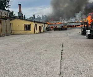 Pożar tartaku w gminie Koźminek pod Kaliszem