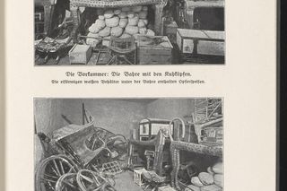 Fotografia z przetłumaczonej na niemiecki książki Howarda Cartera  The tomb of Tut-ankh-Amon