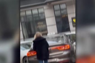 Bandyckie sceny w centrum Szczecina 