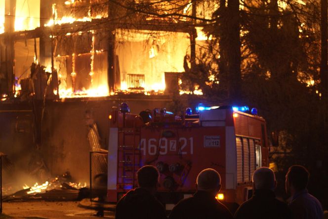 Pożar hotelu socjalnego w Kamieniu Pomorskim