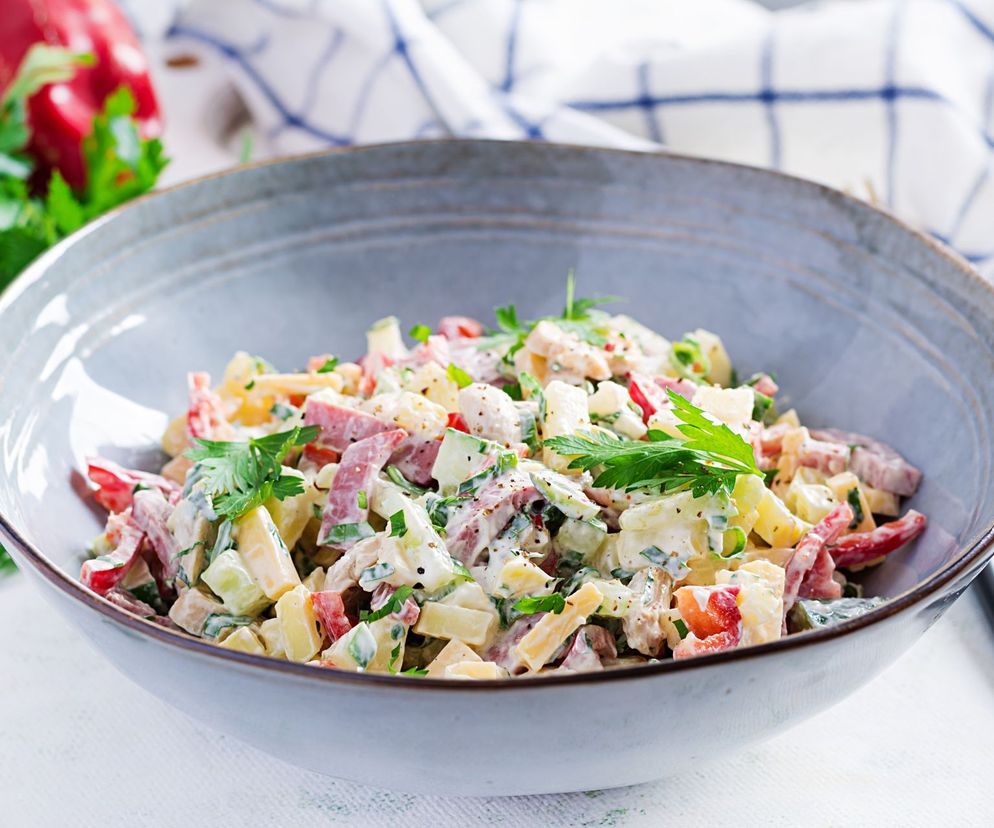 sałatka z szynką w 5 minut