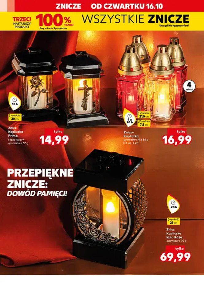 Ceny zniczy - Kaufland