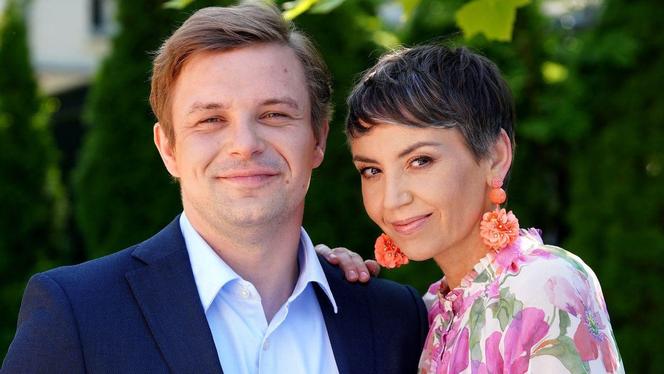 Barwy szczęścia, odc. 2928: Hubert (Marek Molak), Milena Szczepka (Alicja Kwiatkowska)