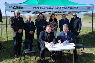 DW679 Łomża - Mężenin: Umowa podpisana. Roboty drogowe ruszą tuż po świętach! ZDJĘCIA