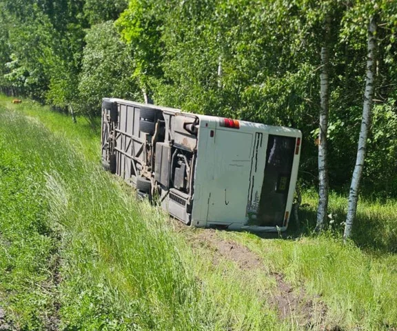 Wypadek autobusu szkolnego. Są ranni!