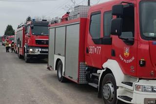 Pożar budynku ze środkami ochrony roślin w pow. zamojskim