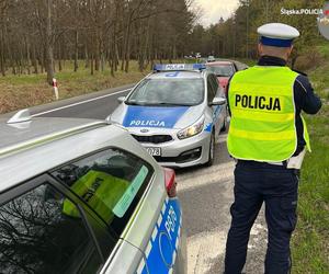 Kontrola prędkości przez policję śląską