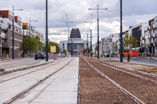 Budowa tramwaju do Wilanowa na kilka tygodni przed otwarciem