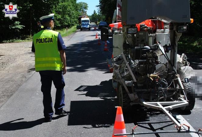 Tragiczny wypadek pod Łukowem. Nie żyje 42-latek z Lublina