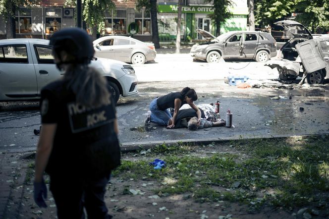 Miasto Sumy na Ukrainie.