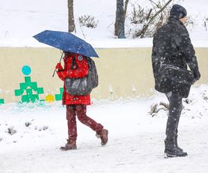 Śnieżna zima w Warszawie