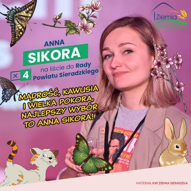 SIKORA Anna Iwona Kandydat do Rady Powiatu Sieradzkiego