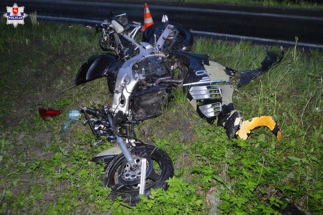 24-latek rozbił motocykl Suzuki