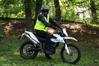 Policyjne off-roadowe motocykle Aprilia RX125