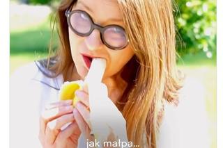 „Nie jak małpa”! Irena Kamińska-Radomska uczy, jak jeść banany