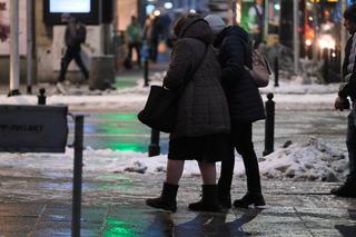 Gołoledź w Warszawie