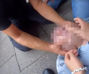 Policjantka ratowała życie 89-latkowi, policjant pobiegł po karetkę. Jest film z tej akcji w Toruniu