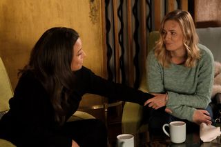 	M jak miłość odc. 1863. Magda (Anna Mucha), Julia (Marta Chodorowska)