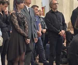 Szymon Hołownia na pogrzebie Stanisława Sojki