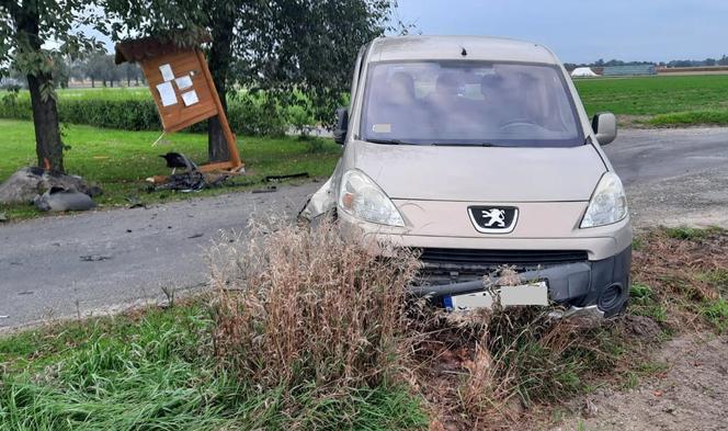 Pijany kierowca spowodował kolizję. Auto ofiary wylądowało na żywopłocie