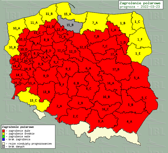 Zagrożenie przeciwpożarowe w Polsce