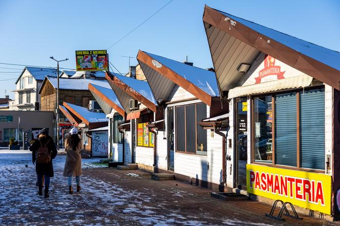 Targowisko przy ul. Orlej w Otwocku przed modernizacją