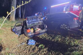 Wypadek w miejscowości Dminin na DK 63 spowodował duże utrudnienia