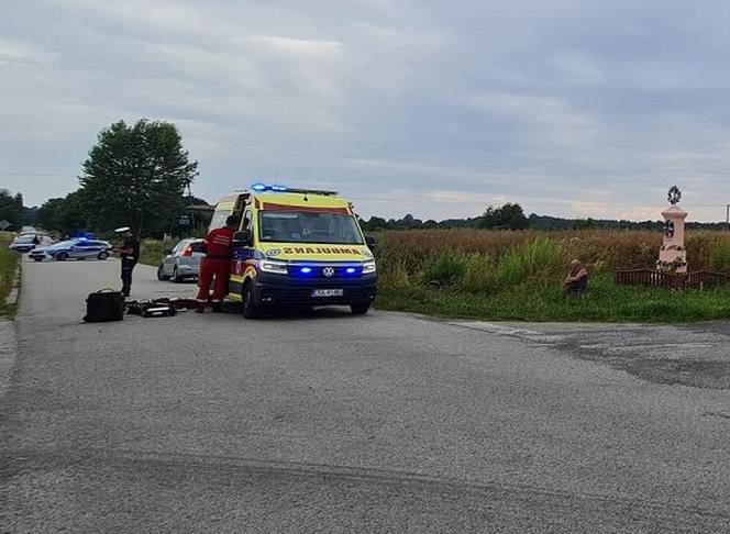 Rowerzysta zginął w wypadku w miejscowości Kobiele Małe