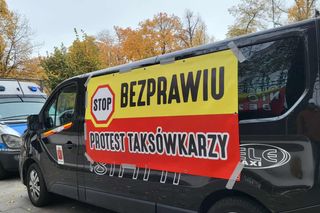 Protest taksówkarzy w Warszawie 16.10.2025