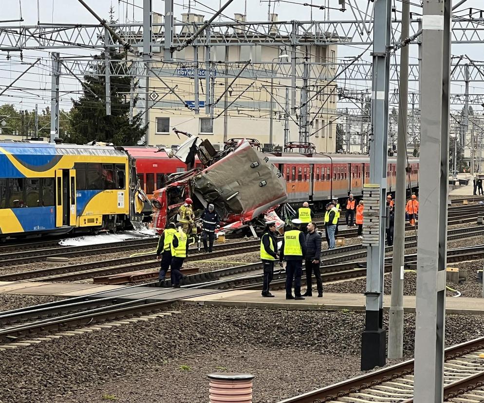 Wypadek w Gdyni Główne. Zderzyły się pociągi