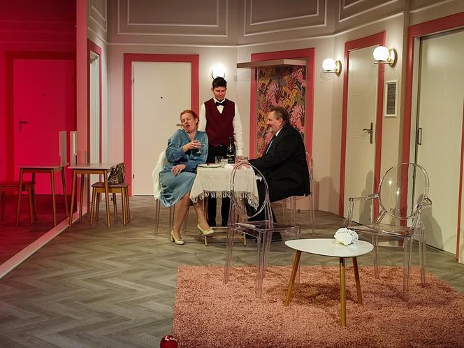 Spektakl "Prezent urodzinowy" w Teatrze Żeromskiego w Kielcach - próba