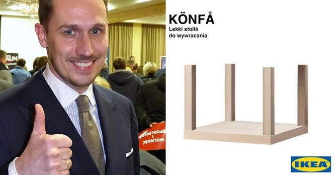 Poseł Konrad Berkowicz ujęty w sklepie IKEA. Internauci mają używanie. Najlepsze MEMY