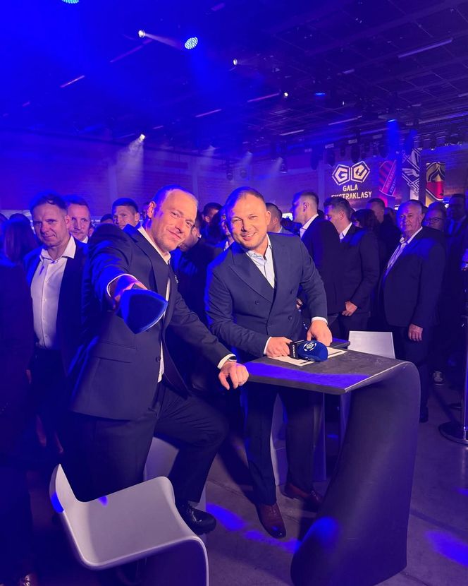 Rafał Mroczek na gali Ekstraklasy