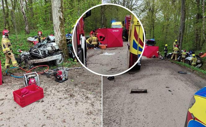 Tragiczny wypadek pod Bartoszycami. 22-letnia pasażerka nie żyje
