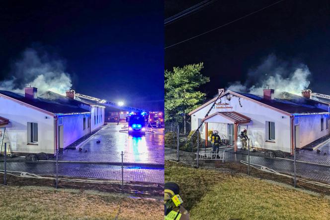 Pożar w Dobieszowicach! Dom świadków Jehowy stanął w płomieniach