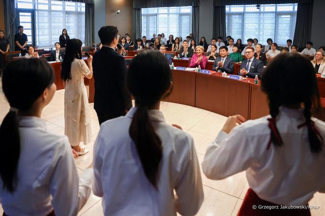 Pierwsza Dama odwiedziła Uniwersytet Języków Obcych w Pekinie
