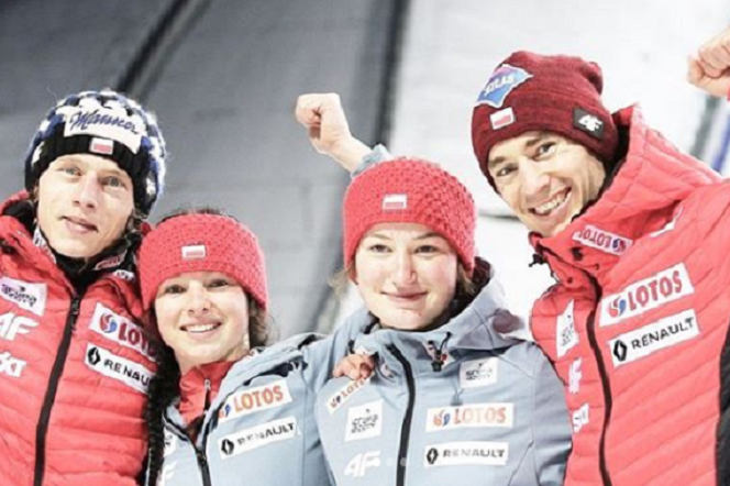 Dawid Kubacki, Kamila Karpiel, Kinga Rajda, Kamil Stoch zajęli 6. miejsce w konkursie drużyn mieszanych w MŚ 2019