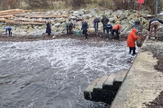 Tłumy na plaży w Kołobrzegu