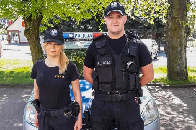 Piękna sierżant i jej policyjny partner w kwadrans odnaleźli zaginionego