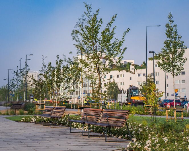 Park nad tunelem POW na Ursynowie - nowy odcinek otwarty na początku września 2025