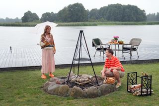 Barwy szczęścia, odcinek 3117: Łukasz (Michał Rolnicki), Agnieszka (Katarzyna Tlałka) 